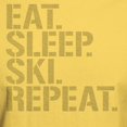 thumbnail image 3 of CafePress - Eat Sleep Ski Repeat T Shirt - Light T-Shirt - CP, 3 of 4