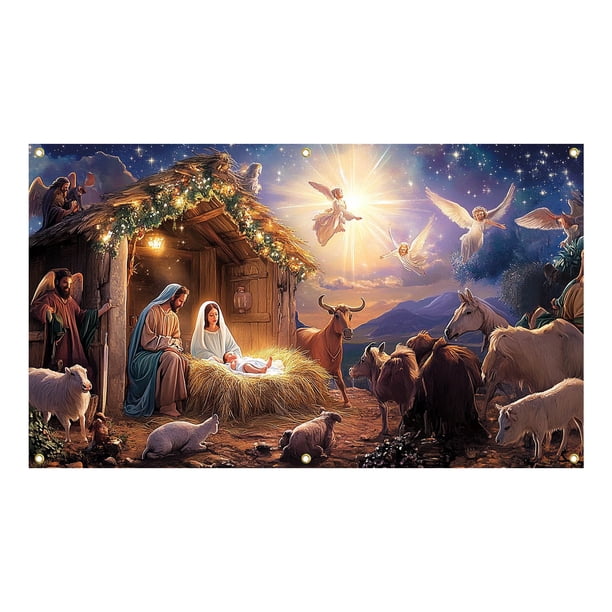 Banderín navideño para garaje y hogar | Crea un ambiente cálido y acogedor | Reunión familiar | Decoración festiva | 400 x 180 cm | Material de poliéster
