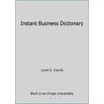 thumbnail image 1 of Pre-Owned Instant Business Dictionary (Hardcover) 091174407X 9780911744071, 1 of 1
