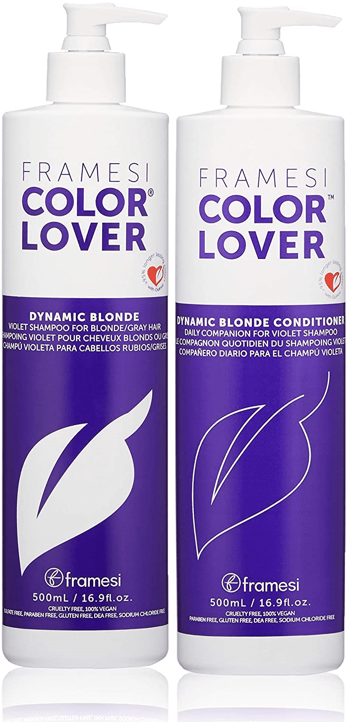 Framesi Color Lover Dynamic Blonde Violet Shampoo And Conditioner 16.9