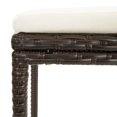 thumbnail image 5 of vidaXL 9 Piece Garden Bar Set with Cushions Poly Rattan Brown, 5 of 5