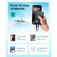 thumbnail image 5 of INIU PowerPaw 10K Fast Charging Portable Charger, 10,000mAh Slim Power Bank with Dual Usb C & Usb A Ports Compatible with iPhone, Samsung, Google Pixel, and Tablets, 5 of 11