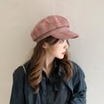 thumbnail image 2 of EnJoCho Fish Hat for Women Spring Summer Vintage Plaid Hat Newsboy Beret Cap Breathable Be-rets for Fishing Outdoor, 2 of 6