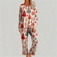 thumbnail image 6 of Fewfanhot Womens Pajamas Long Sleeve Button Down Pjs Sets 2 Piece Loungewear Christmas Sleepwear, 6 of 6