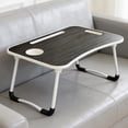 thumbnail image 7 of Foldable Lap Desk, 23.6 Inch Portable Bed Tray Table for Working, Reading, Writing and Eating, Anti-Slip Table for Bed, Sofa, Couch and Floor, Black, 7 of 7