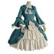 thumbnail image 2 of Vestido Retro de , Vestido de Lolita, Vestido de Cuello Cuadrado de Corte, Vestido de Mujer Vintage Gótico de Corte Cuadrado, Vestido de Manga Larga Con Lazo de Retazos Odeerbi  ODB113755, 2 of 3