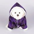 thumbnail image 5 of Dog Hooded Sweater Plaid Pet Clothes, 5 of 6