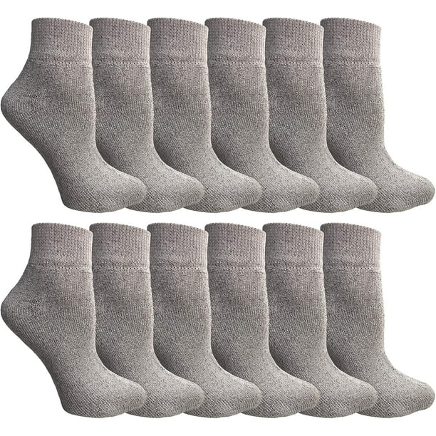 6 Pairs of Womens Sports Ankle Socks, Wholesale Bulk Pack Athletic Sock
