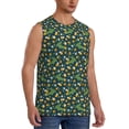 thumbnail image 2 of Bingfone Crocodile And Oranges Pattern Men's Tank Tops Workout Sleeveless Tee Shirts Running Beach Tanks for Men-XX-Large, 2 of 4