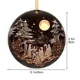 thumbnail image 4 of Djunllk Christmas Nativity Scene Ornaments, Xmas 2D Flat Religious The Birth of Jesus Christmas Hanging Ornaments Christmas Decorations for Holiday, Party, Home, 4 of 6