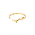 thumbnail image 1 of Stainless Steel Arabic Rings For Women Gold Color Open Adjustable Love Statement Muslim Islamic New Wedding Jewelry Gift Anillos JZ3121G-3 resizable, 1 of 6