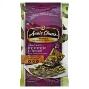 Annie Chun's Roasted Seaweed Snacks, Cracked Pepper and Herbs, 0.35 Ounce (Pack of 12)