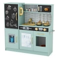 thumbnail image 1 of Costway Kid's Pretend Play Kitchen Toddler Kitchen Playset with Blackboard Green, 1 of 10
