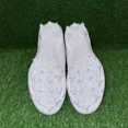 thumbnail image 4 of N I-K-E A i r-Jor-dan 1 Retro Mid TD Football Cleats White Grey Fog Size 14.5 FJ6805, 4 of 5