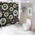 thumbnail image 7 of JEUXUS Waterproof Shower Curtain for Bathroom Decoration White Daisy White, 7 of 7