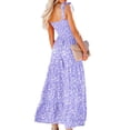 thumbnail image 2 of Summer Spaghetti Strap Bohemian Floral Print Long Maxi Dress, 2 of 2