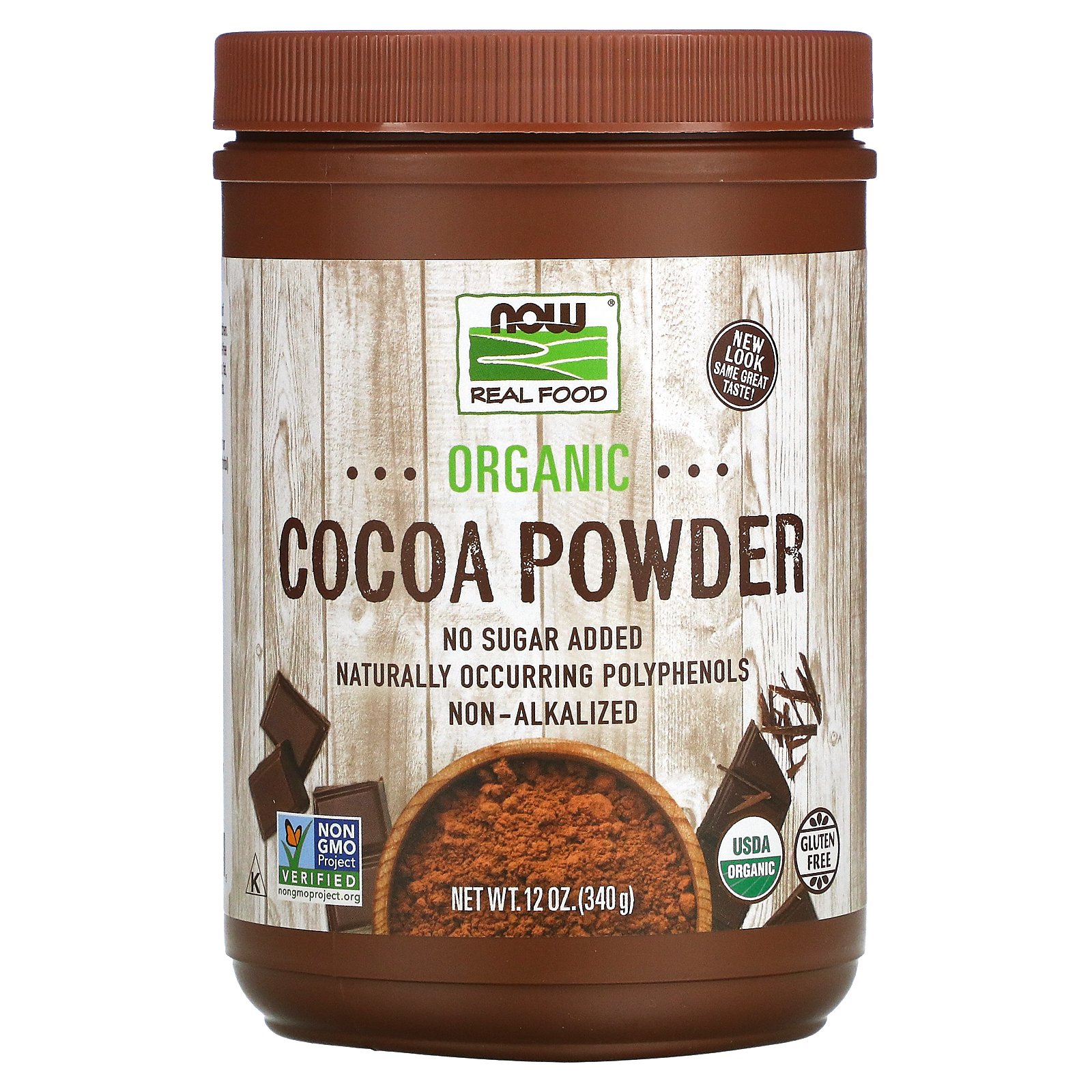 NOW Foods, Real Food, Organic Cocoa Powder, 12 oz - image 2 of 3