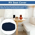 thumbnail image 2 of Camper Cushion Cover Non-Slip RV Dinette Seat Cover for Camper Sofa Bench Polyester Navy Blue 1 Set, 2 of 6