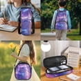 thumbnail image 3 of Yspwyqan Galaxy White Cat School Backpack Set for Kids, 4Pcs Girls Backpack Set with Lunch Box Pencil Case Water Bottle Bag, Lightweight Bookbag Fits 13 Inch Laptop for Elementary Middle School, 3 of 7