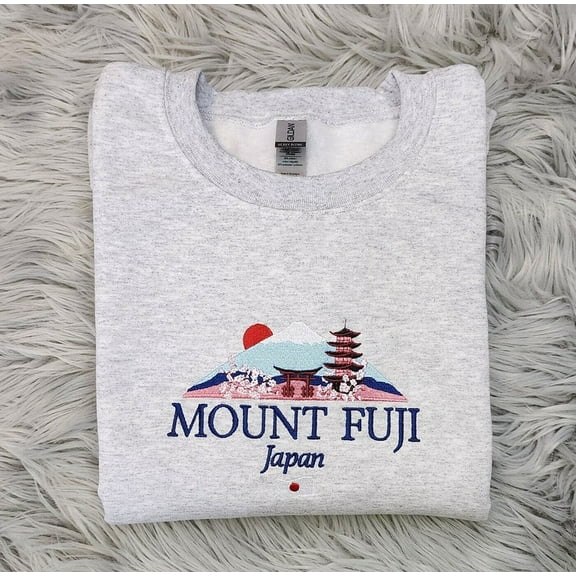 Embroidered Mount Fuji Sweatshirt