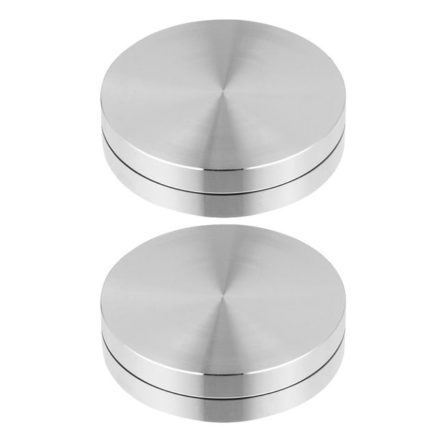 Miangastore Cake Rotating Stand 2Pcs Aluminium Alloy Reduced Noise with Oil Baking Tools