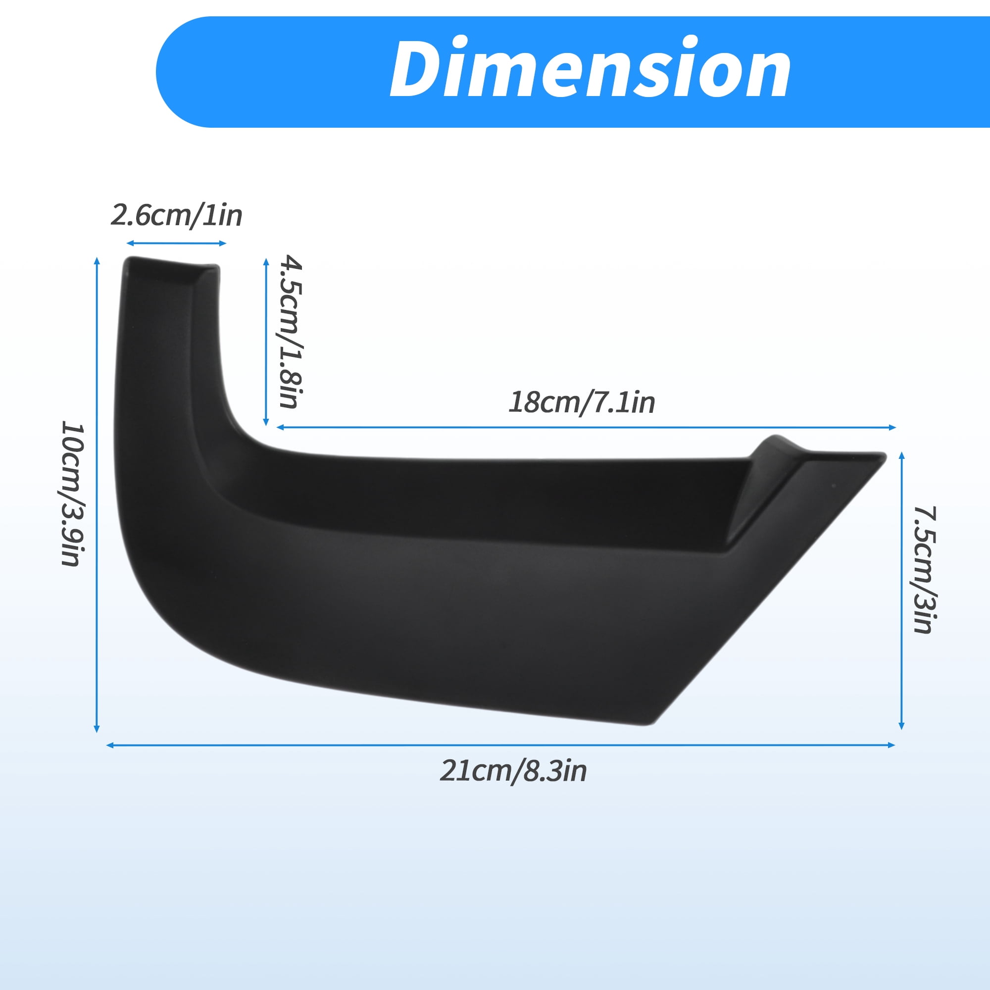 Unique Bargains Rear Left Right C Pillar Mould Trim for Honda Civic 2012-2015 Light Black