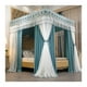 thumbnail image 1 of Bed canopy, dustproof mosquito net, luxurious bed canopy for bedroom decoration, double rod support for easy tallation, 1 of 5