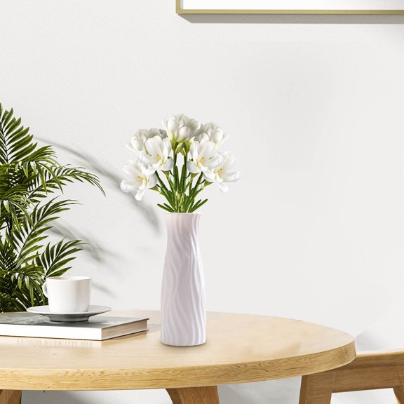 Plastic Flower Vase Bulk, Flower Vases for Centerpieces, Tall Bud Vase for Wedding Decor Small Unbreakable Bouquets Vase for Living Room Wedding Table Flowers Decor