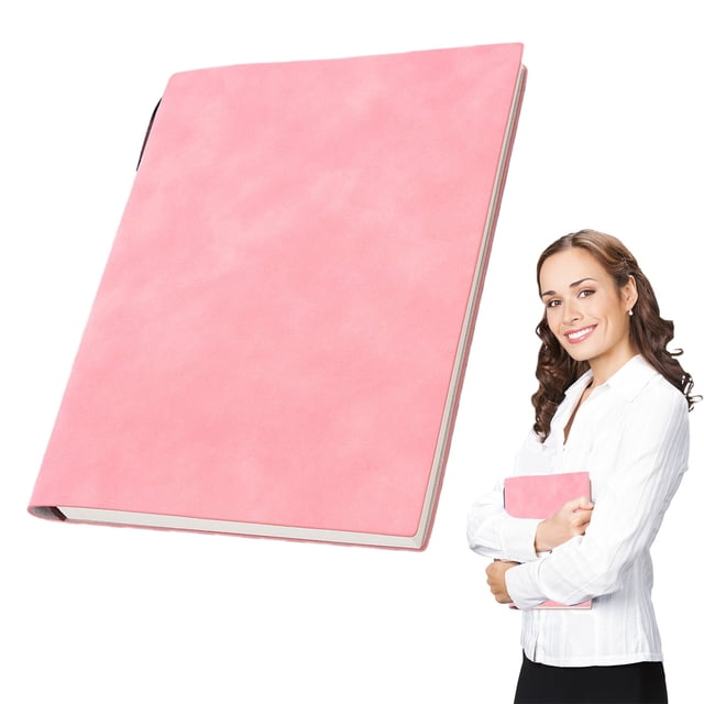 WHEANG A5 Soft Leather Notebook – Thick Business Journal With Pen Loop Ideal For Meetings Work Notes & Daily Planning 5ml