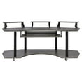 thumbnail image 3 of Pemberly Row Contemporary Wood Music Recording Studio Desk in Black Oak, 3 of 8