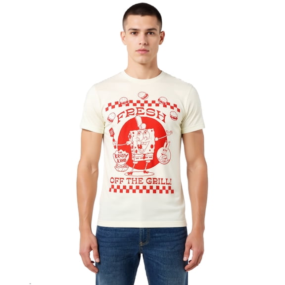 SpongeBob SquarePants Shirt Men's Fresh Off The Grill Short Sleeve Tee