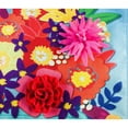 thumbnail image 2 of Evergreen Mint Flower Truck House Linen Flag, 2 of 6