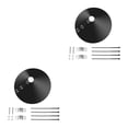 thumbnail image 3 of bedienty Wraps Around Baffle Animal Feeder Plastic Outside Guard Reusable Partition Grain Feeding Controlling Protector 12inch 2Set, 3 of 6