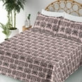 thumbnail image 3 of Ambesonne Nature Fitted & Flat Sheet with Sham 3 Pcs Set, Tiger Silhouette Stripes Art, Twin XL, Pale Pink Black, 3 of 5