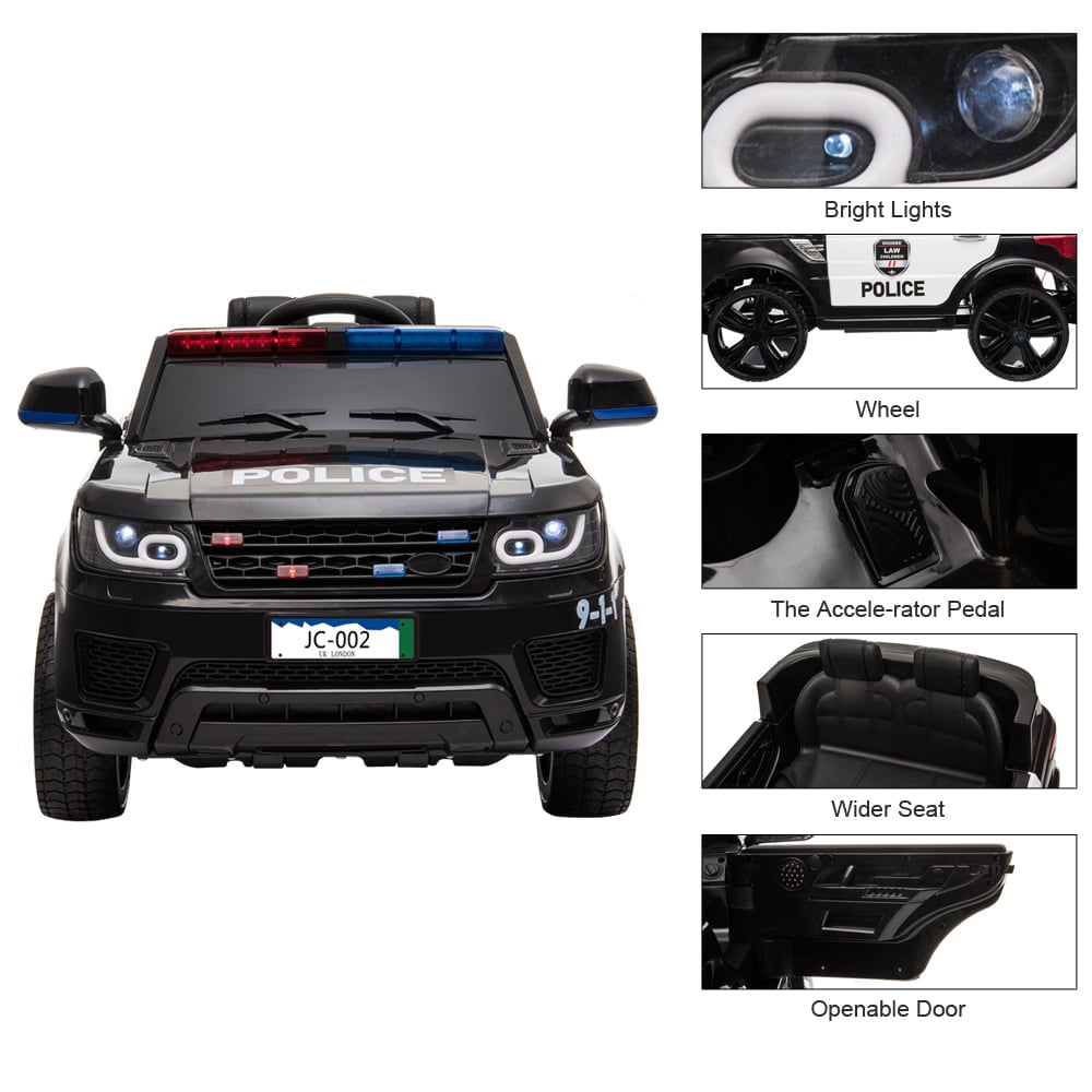 Veryke 12V Kids Ride On Car, Electric Cars for Boys Girls, 2 Seats Kids Cars w/ Remote Control, Radio Music, LED Lights, Gift for Children, Black Veryke 12V Kids Ride On Car, Electric Cars for Boys Girls, 2 Seats Kids Cars w/ Remote Control, Radio Music, LED Lights, Gift for Children, Black