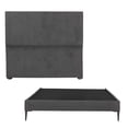 thumbnail image 1 of Box Base Cama Slim Queen Size+Cabecera Myko Gris, 1 of 8