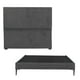 thumbnail image 1 of Box Base Cama Slim Individual+Cabecera Myko Gris, 1 of 8