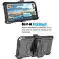 thumbnail image 5 of Tekcoo Cases for Samsung Galaxy A15 5G, [Buit-in Screen Protector] Combo Holster Belt Clip [Heavy Duty] [Kickstand] Full-Body Rugged Holster Case -Black, 5 of 10