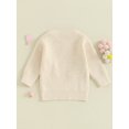 thumbnail image 4 of Bagilaanoe Toddler Baby Girl Boy Knitted Sweater Long Sleeve Rainbow Pattern Pullover 6M 12M 18M 24M 3T 4T Kids Warm Jumpers Tops Fall Loose Knitwear, 4 of 9