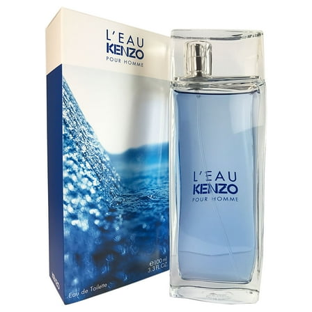 KENZO L'Eau Kenzo Eau de Toilette, Cologne for Men, 3.4 Oz