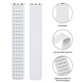 thumbnail image 3 of Sport Silicone Strap for Apple Watch Band 44mm 40mm 41mm 45mm42mm 38mm , Adjustable Breathable Sport Wristbands Bracelet iWatch Series 7 6 5 4 3 2 1 SE, 3 of 9