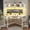 White, variant on L Shaped Desk with Hutch & Keyboard Tray, Corner Computer Desk with Storage Bag for Home Office, Writing Study Desk