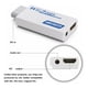 thumbnail image 4 of Adaptador Convertidor Full Hd 1080P Para Nintendo Pc Hdtv Monitor Display Para Wii A Adaptador Compatible Con Hdmi Con Audio De 3,5 Mm Noticed EL012368-00, 4 of 6