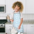 thumbnail image 4 of Blue Christmas Snowflake Pattern Kids Aprons for Girls and Boys,Adjustable Neck Strap Toddler Aprons for Kids Cooking Baking, 4 of 7