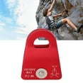 thumbnail image 4 of Downhill Side Plate Single Pulley, Outdoor Climbing Pulley Portable Avoid Friction Blocking Semicircle Hanging Point 20KN High Strength  For Rescuing Red, 4 of 8