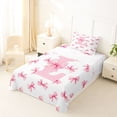 thumbnail image 5 of Erosebridal Initial Alphabet L Twin Sheet Sets,Dreamy Princess Bowknot Bedding For Bowtie Girls 3pcs, 5 of 6