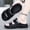 black, variant on Neutral Style Men’s Summer Outdoor Slippers, minimalist athletic slide design, hollow breathable structure, fast-drying anti-slip sole, portable shoes for camping, shower and urban casual walks ﻿