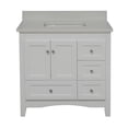 thumbnail image 5 of Abbey 36" Bathroom Vanity with White Cabinet and Quartz Top, 5 of 6