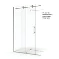 thumbnail image 2 of Basco VINA-935-59CLPM Vinesse 76" High X 59" Wide Single Sliding Frameless Shower Door -, 2 of 6