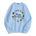 thumbnail image 3 of Men And Women Kwanzaa Fall Fashion Hoodless Pullover Sweatshirt Holiday Logo Print Top Casual Fall Pullover Long Sleeve Crewneck Loose Tops, 3 of 4